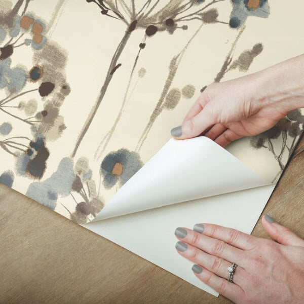 Flourish Teal Peel & Stick Wallpaper