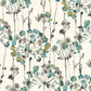 Flourish Turquoise Peel & Stick Wallpaper
