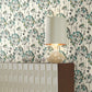 Flourish Turquoise Peel & Stick Wallpaper