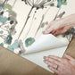 Flourish Turquoise Peel & Stick Wallpaper