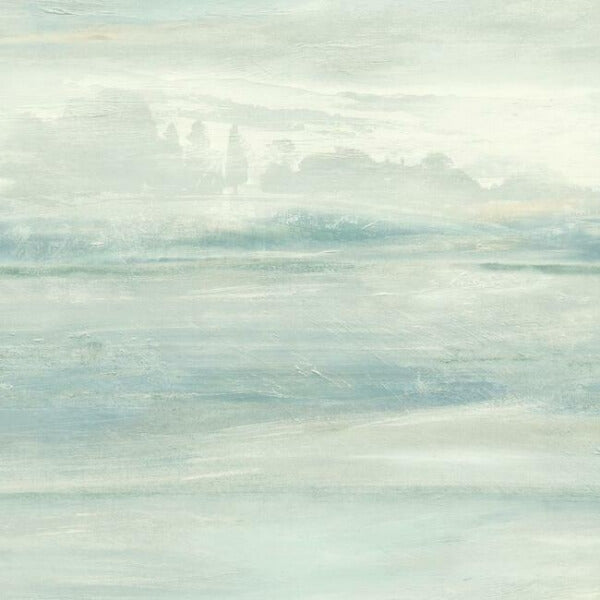 Soothing Mists Scenic Blue Peel & Stick Wallpaper