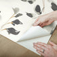 Linden Flower Black Peel & Stick Wallpaper