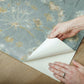 Botanical Fantasy Blue & Beige Peel & Stick Wallpaper
