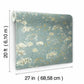 Botanical Fantasy Blue & Beige Peel & Stick Wallpaper