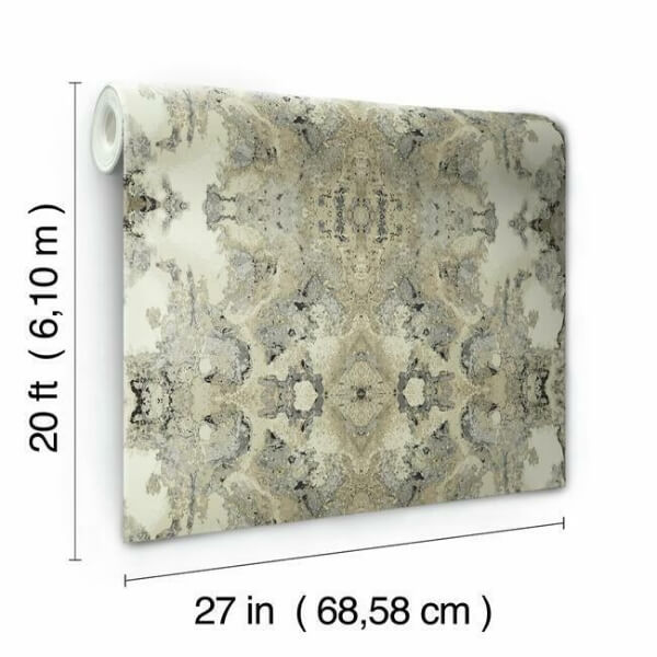 Inner Beauty Ivory Peel & Stick Wallpaper