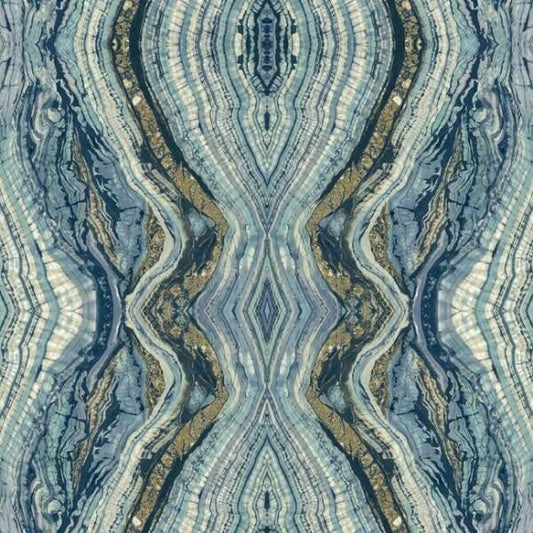 Kaleidoscope Blue Peel & Stick Wallpaper