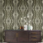 Kaleidoscope Dark Grey Peel & Stick Wallpaper