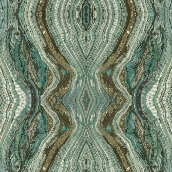 Kaleidoscope Teal Peel & Stick Wallpaper