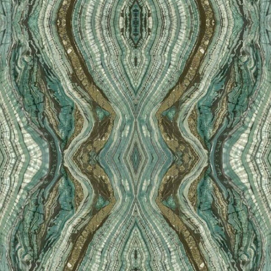 Kaleidoscope Teal Peel & Stick Wallpaper