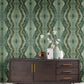 Kaleidoscope Teal Peel & Stick Wallpaper
