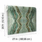 Kaleidoscope Teal Peel & Stick Wallpaper