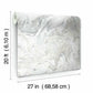 Oil & Marble White & Grey Peel & Stick Wallpaper