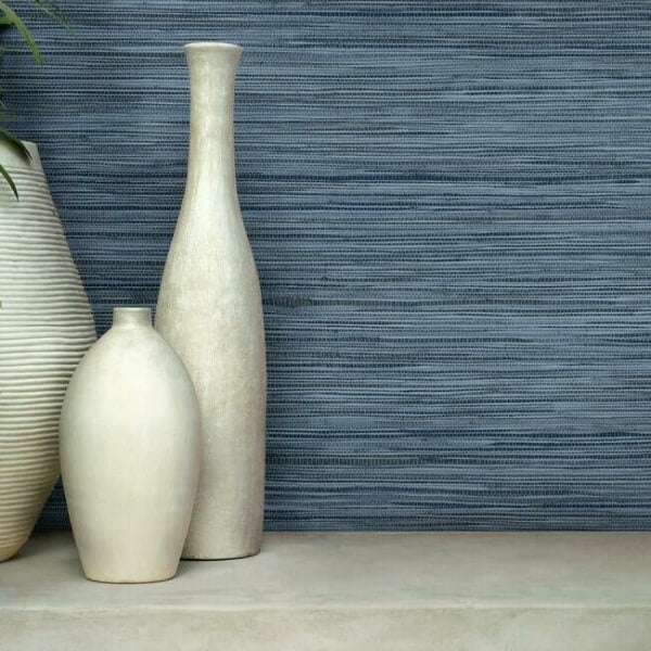 Bahia Grass Navy Peel & Stick Wallpaper