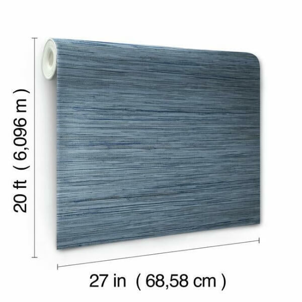 Bahia Grass Navy Peel & Stick Wallpaper