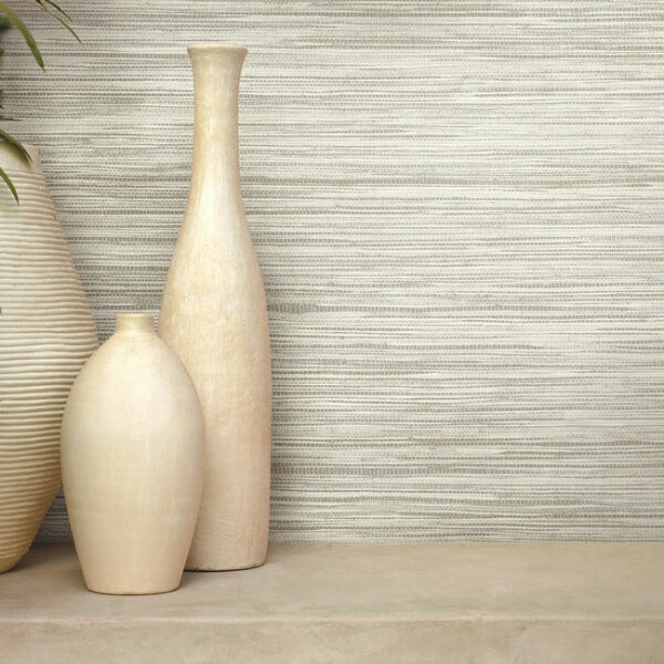 Bahia Grass Off White Peel & Stick Wallpaper