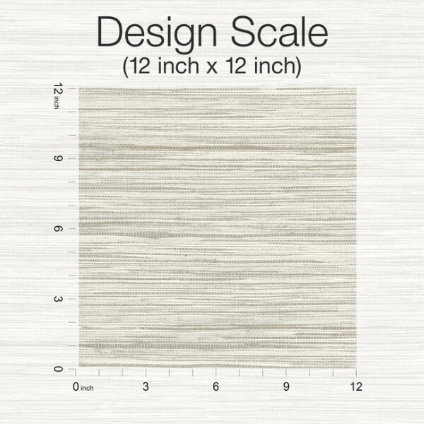 Bahia Grass Off White Peel & Stick Wallpaper