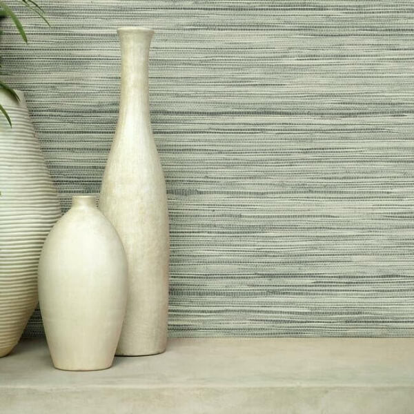 Bahia Grass Grey Peel & Stick Wallpaper