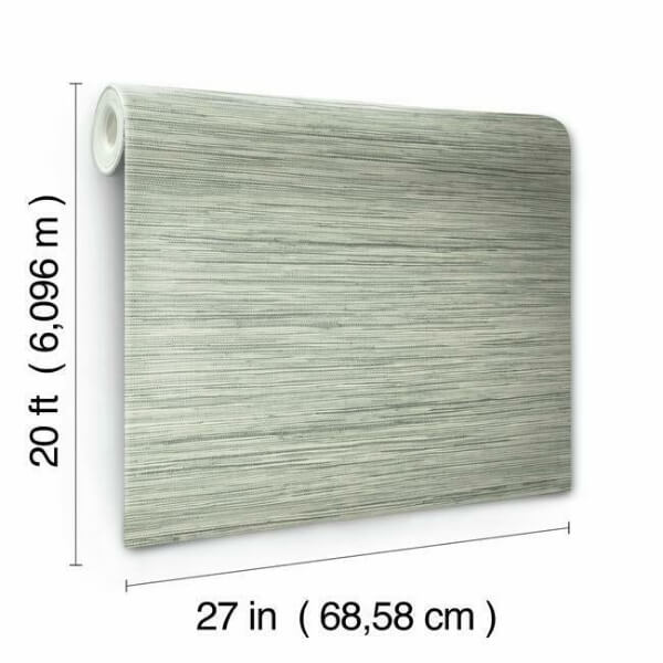 Bahia Grass Grey Peel & Stick Wallpaper