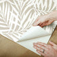 Oahu Fronds Off White Peel & Stick Wallpaper