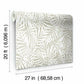 Oahu Fronds Off White Peel & Stick Wallpaper