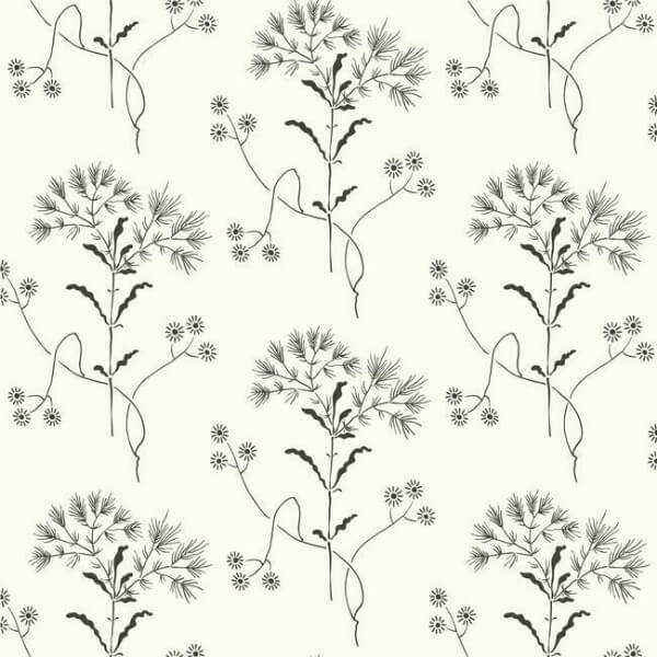 Magnolia Home Wildflower Black & White Peel & Stick Wallpaper