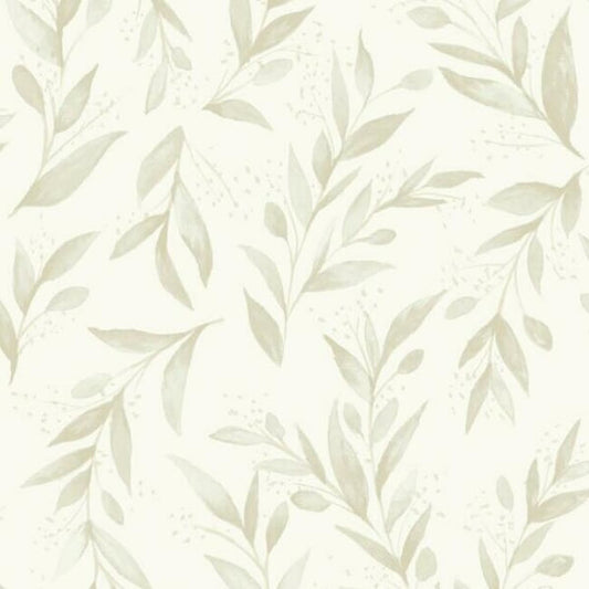 Magnolia Home Olive Branch Beige Peel & Stick Wallpaper