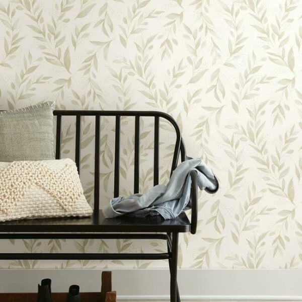 Magnolia Home Olive Branch Beige Peel & Stick Wallpaper