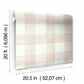 Magnolia Home Watercolor Check Pink Peel & Stick Wallpaper