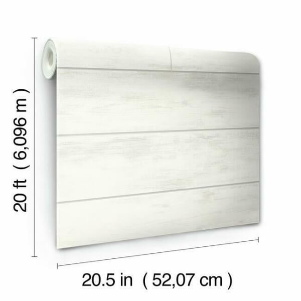 Magnolia Home Shiplap White Peel & Stick Wallpaper