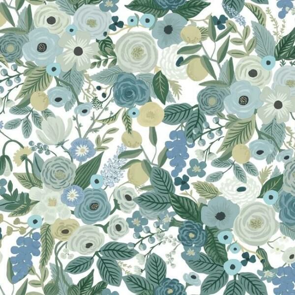 Garden Party Blue Peel & Stick Wallpaper