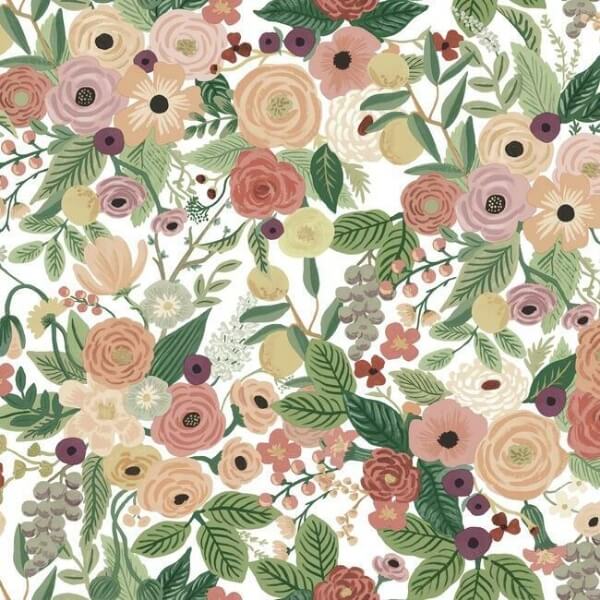 Garden Party Burgundy Peel & Stick Wallpaper