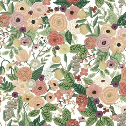 Garden Party Burgundy Peel & Stick Wallpaper