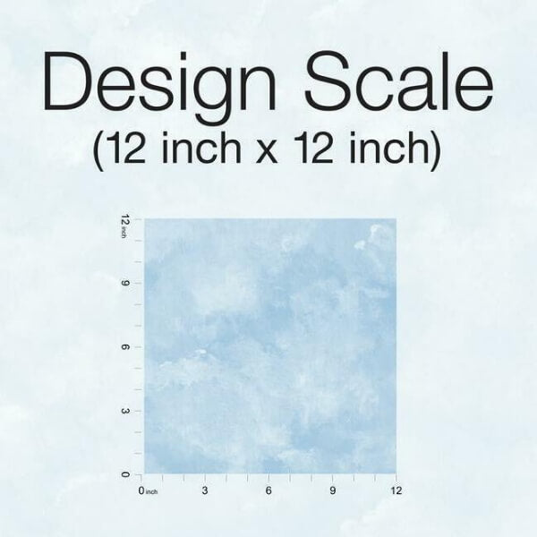 Atrium Clouds Blue Peel & Stick Wallpaper