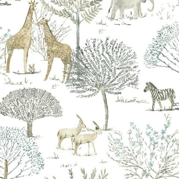 On the Savanna Neutral Peel & Stick Wallpaper