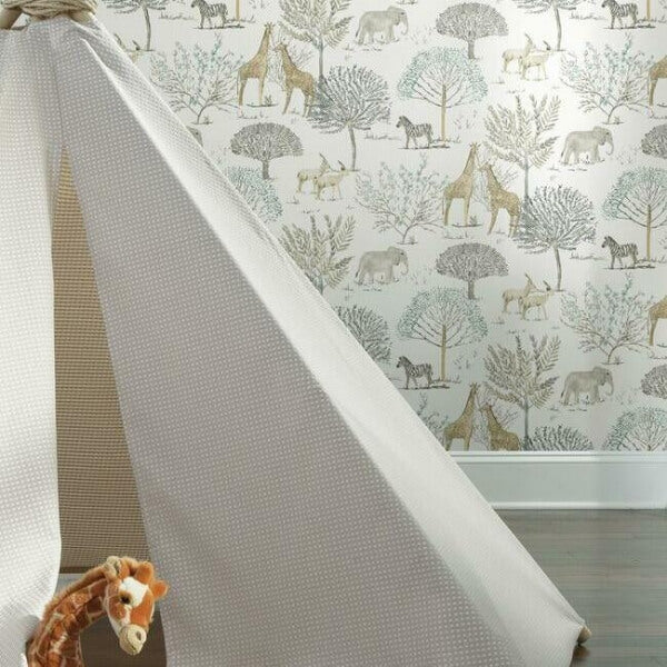 On the Savanna Neutral Peel & Stick Wallpaper