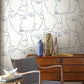 Pablo Portraits Blue Peel & Stick Wallpaper