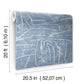 Urban Chalk Blue Peel & Stick Wallpaper