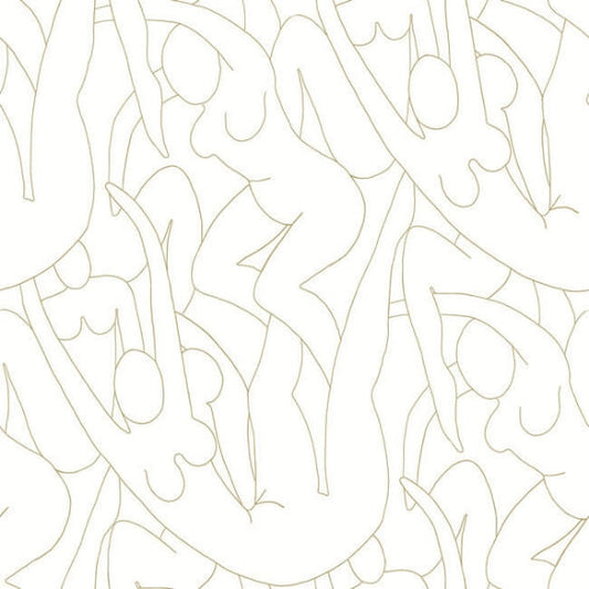 Head over Heels Gold Metallic Peel & Stick Wallpaper