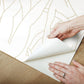 Head over Heels Gold Metallic Peel & Stick Wallpaper