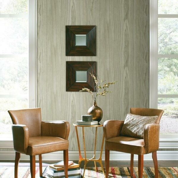 Linden Grey Peel & Stick Wallpaper