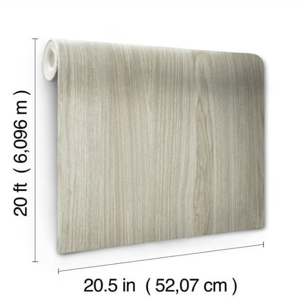 Linden Grey Peel & Stick Wallpaper