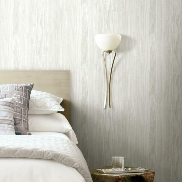 Linden White Peel & Stick Wallpaper