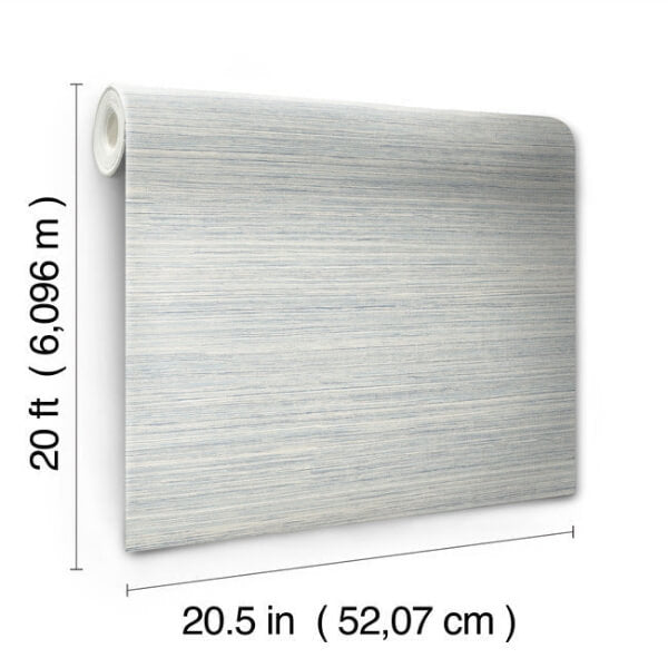 Cattail Weave Blue Peel & Stick Wallpaper