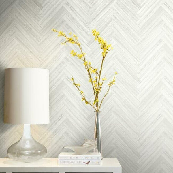 Hermosa Herringbone Beige Peel & Stick Wallpaper