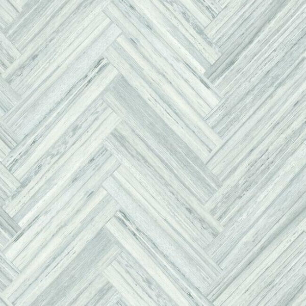 Hermosa Herringbone Blue Peel & Stick Wallpaper