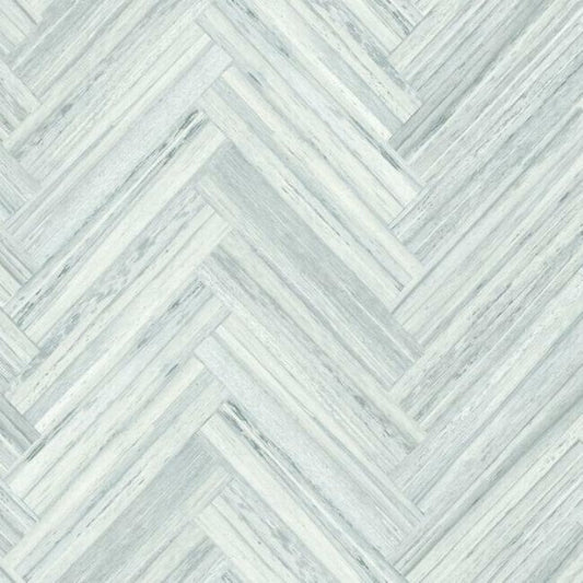 Hermosa Herringbone Blue Peel & Stick Wallpaper