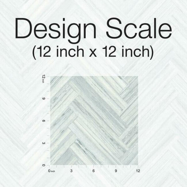 Hermosa Herringbone Blue Peel & Stick Wallpaper