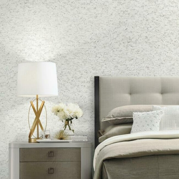 Shimmering Cork White Peel & Stick Wallpaper