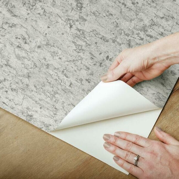 Shimmering Cork Grey Peel & Stick Wallpaper
