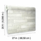 Warehouse Planks White Peel & Stick Wallpaper